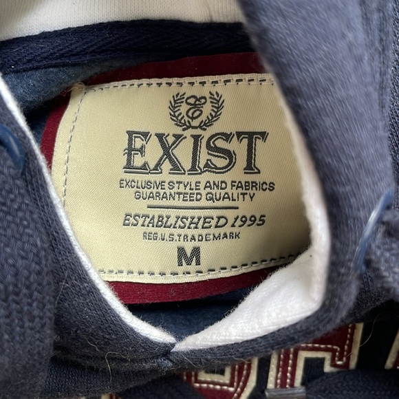 Exist Miami Beach Florida medium hoodie sweatshirt navy - Picture 2 of 7